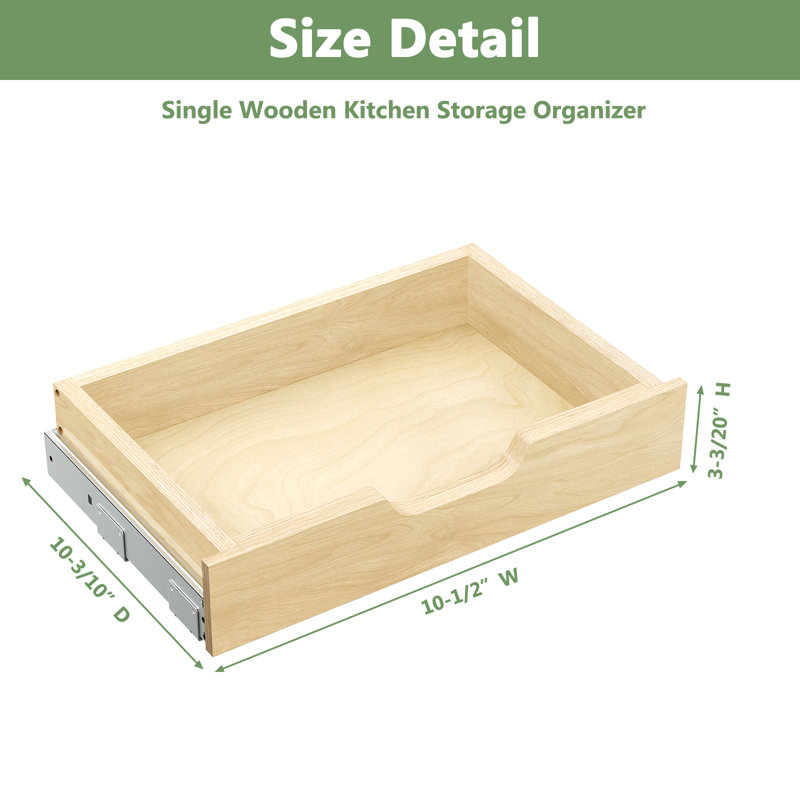 Rebrilliant Wood Pull Out Drawer & Reviews Wayfair